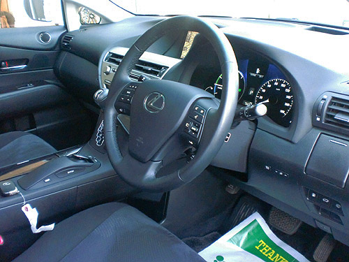 レクサスRX450h バージョンS：運転席
